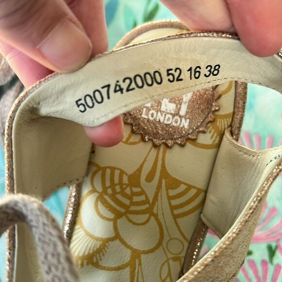 Fly London Yfla Luna Metallic Wedges - 38 - 7/7.5 - Picture 7 of 14